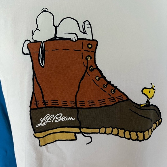 L.L. Bean Blue and White Long Sleeve Tee - Picture 4 of 10